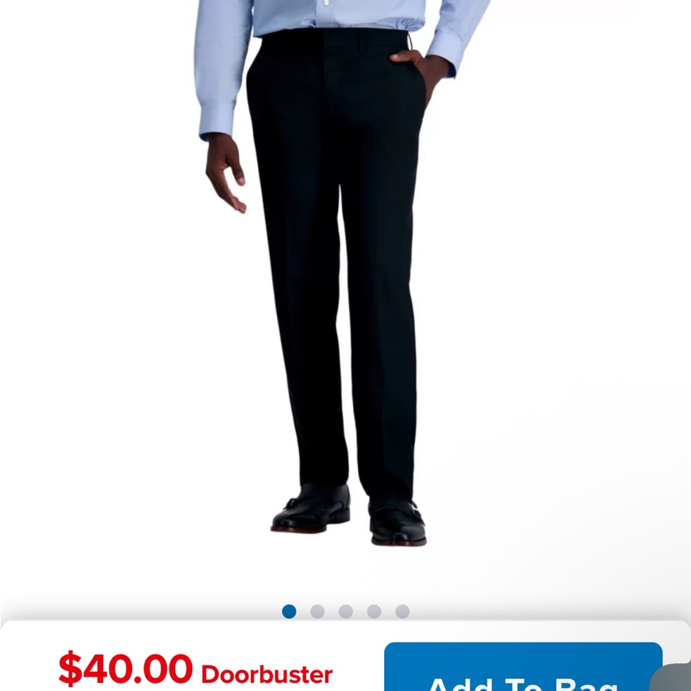 Louis Raphael Elegant Black Suit Pants